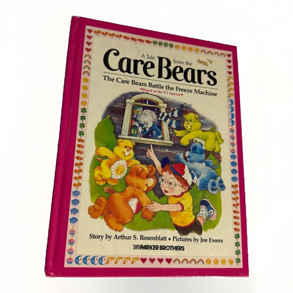 Vintage 1984 Care Bears Battle the Freeze Machine Hardcover Parker Brothers
